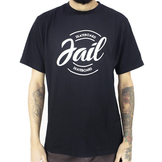 Camiseta Jail Skateboard Classic Preta