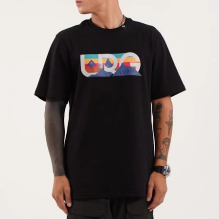 Camiseta Lrg Astro Split Preto