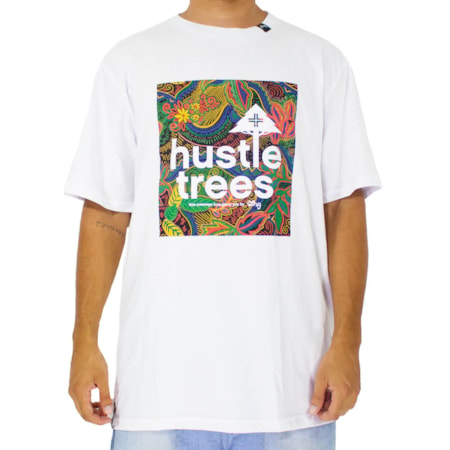 Camiseta Lrg Brighter Hustle Trees Branco