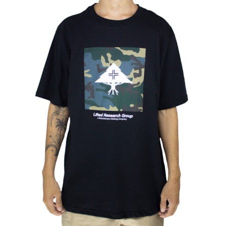 Camiseta Lrg Camo Preta