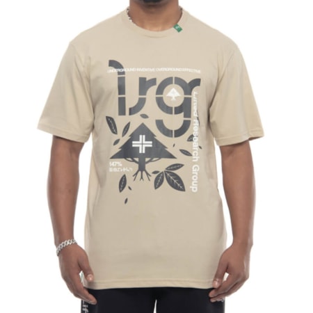 Camiseta Lrg Cycle Leaves Areia