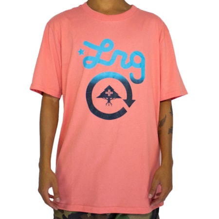 Camiseta Lrg Cycle Logo Rosa