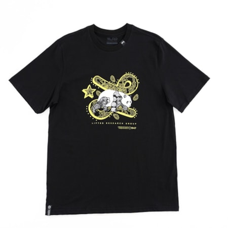 Camiseta Lrg Deeper Roots Panda Preto