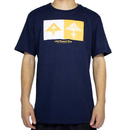 Camiseta Lrg Double Azul Marinho