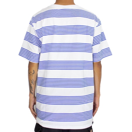 Camiseta Lrg Harvest Branco Azul