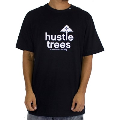 Camiseta Lrg Hustle Trees Azul Preto Branco