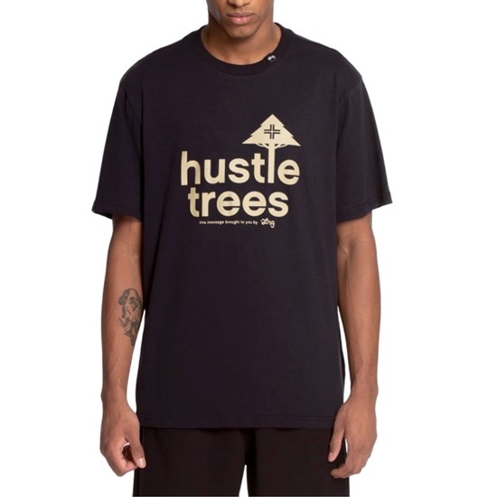 Camiseta Lrg Hustle Trees Black 