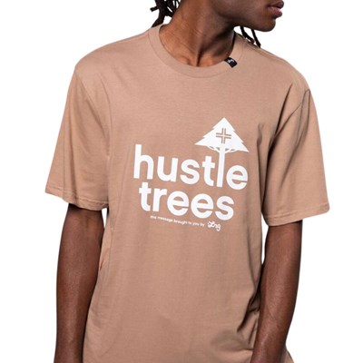 Camiseta Lrg Hustle Trees Caqui