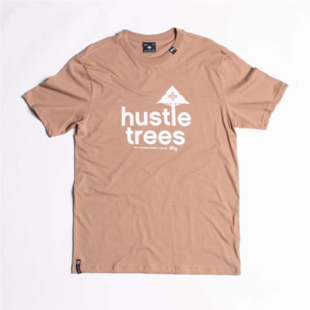 Camiseta Lrg Hustle Trees Caqui