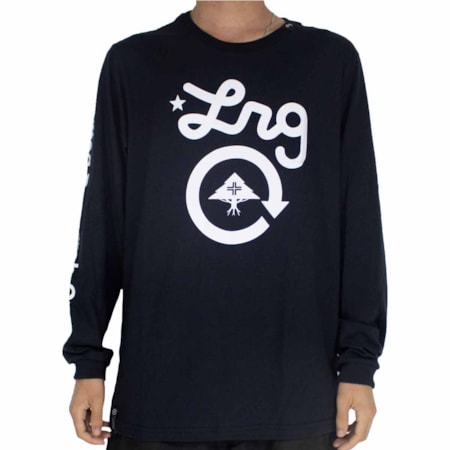 Camiseta Lrg Manga Longa Cycle Logo Preto