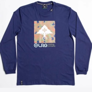 Camiseta Lrg Manga Longa Forever Panda Azul Mar...