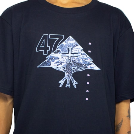 Camiseta Lrg Mountain Preto