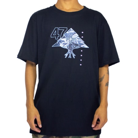 Camiseta Lrg Mountain Preto