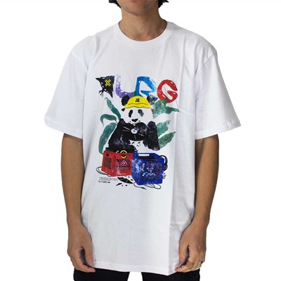 Camiseta Lrg Panda Crate Dig Branco