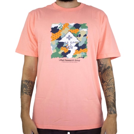 Camiseta Lrg Scribble Rosa