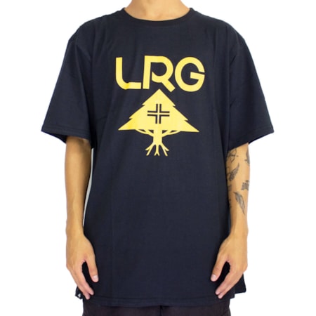 Camiseta Lrg Stack Logo Preto