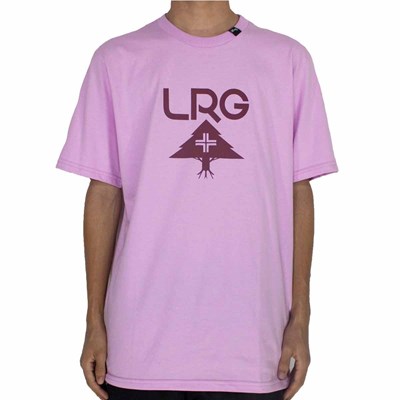 Camiseta Lrg Stack Logo Rosa