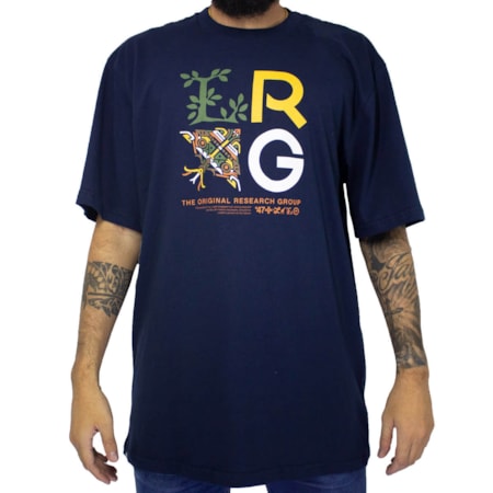 Camiseta Lrg Stacked Azul