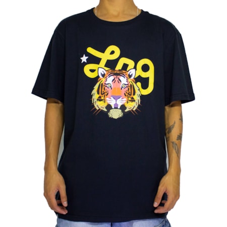 Camiseta Lrg Tiger Preto