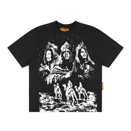 Camiseta Mad Enlatados 3 Reis Magos Preta