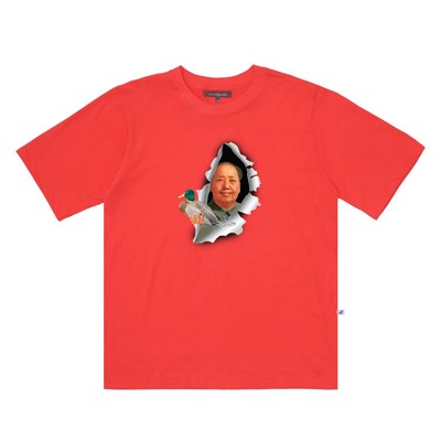 Camiseta Mad Enlatados Mao Laranja