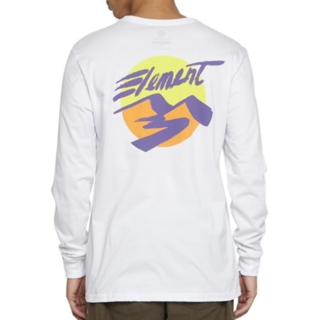 Camiseta Manga Longa Element Horizon Branco