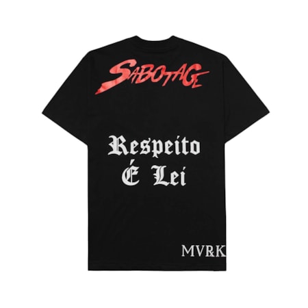 Camiseta Mvrk x Sabotage Respeito E Lei