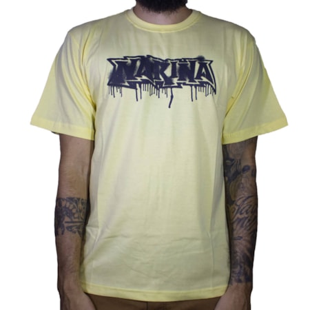 Camiseta Narina Classic Escorrido Amarelo