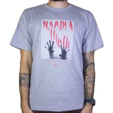 Camiseta Narina Glass Cinza