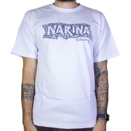 Camiseta Narina Linhas Branco