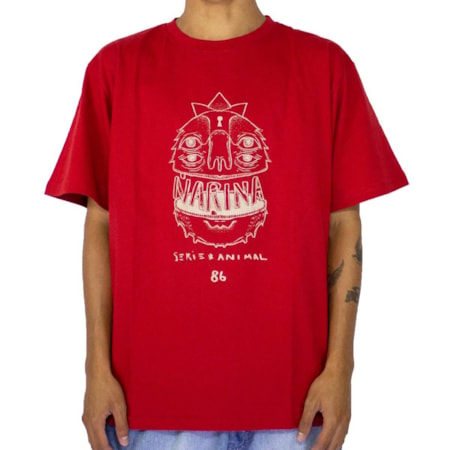 Camiseta Narina Monster Vermelho