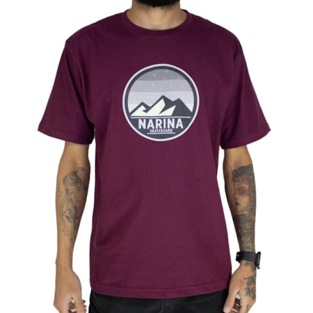 Camiseta Narina Mountain Bordo