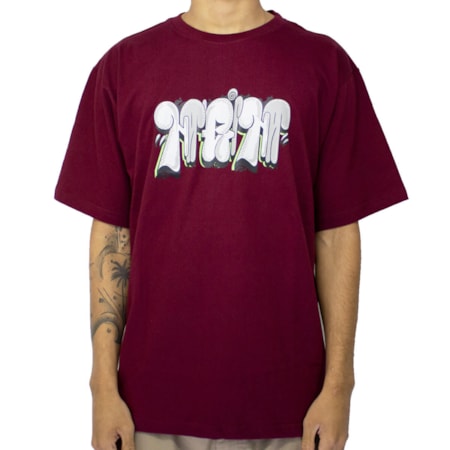 Camiseta Narina New Grafiti Bordo