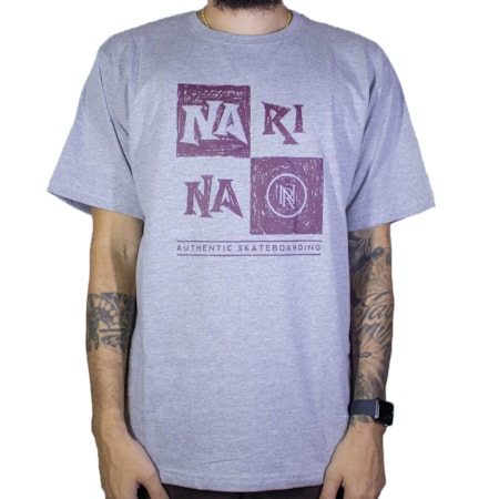 Camiseta Narina Quadro Cinza