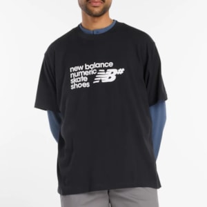 Camiseta New Balance Numeric Preto Branco