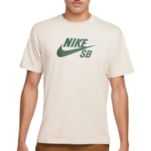 Camiseta Nike Sb Logo Hbr Bege CV7539104 