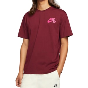 Camiseta Nike Sb Logo Vinho DC7817638