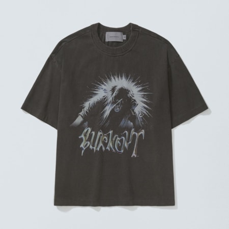 Camiseta Quadro Creations Burnout Boxy Stoned Black 