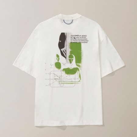 Camiseta Quadro Creations Genes Boxy Off White 