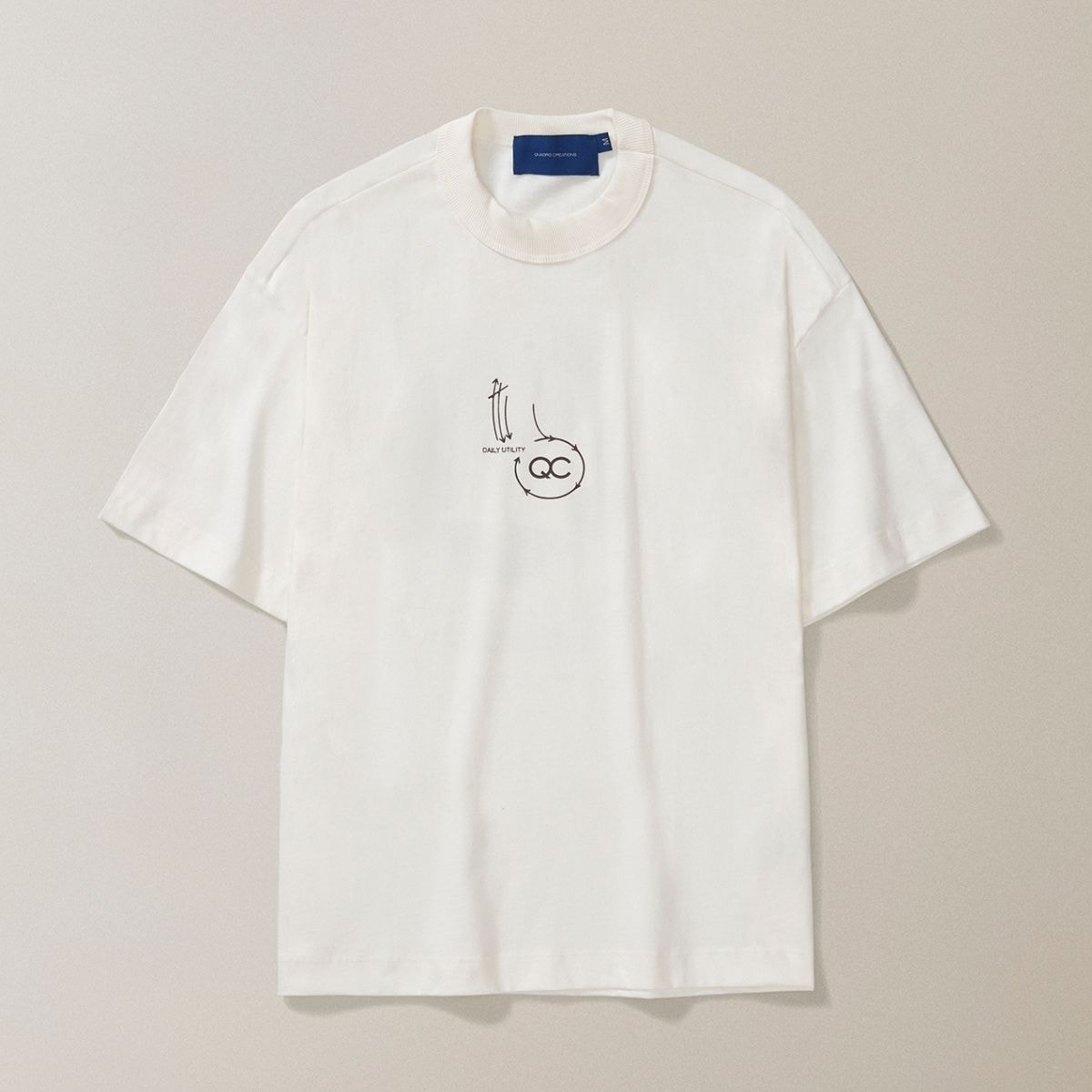 Camiseta Quadro Creations Spikes Boxy Off White - Prince Of Streets