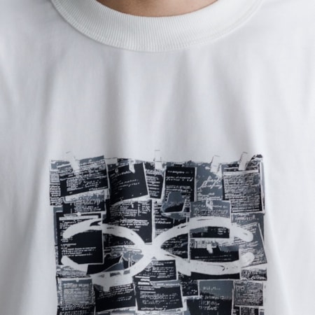 Camiseta Quadro Creations Notes Boxy Off White 