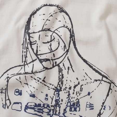 Camiseta Quadro Creations Particulas Boxy Off White 