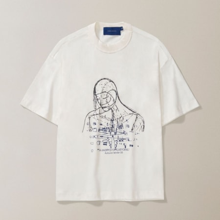 Camiseta Quadro Creations Particulas Boxy Off White 