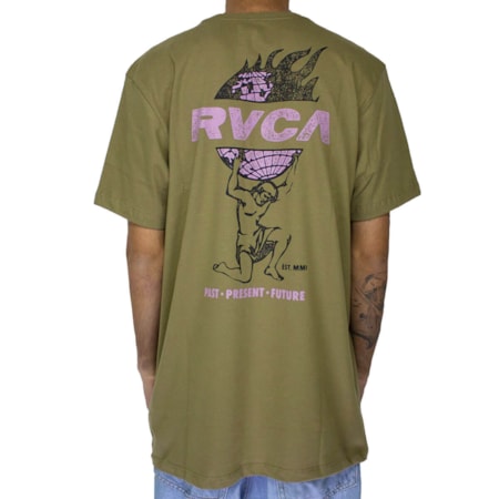 Camiseta Rvca Atlas Verde Militar