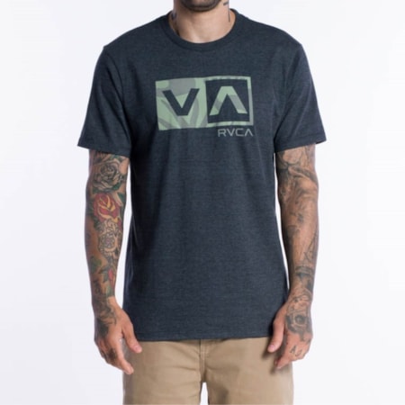 Camiseta Rvca Balance Box Iron Cinza