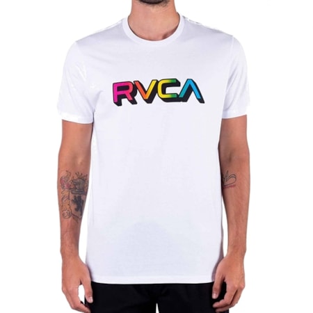 Camiseta Rvca Big Gradiant Branco