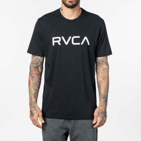 Camiseta Rvca Big Rvca Preta