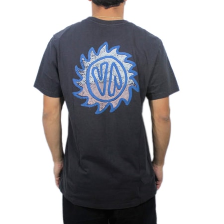 Camiseta Rvca Celeste Preto
