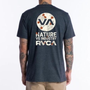 Camiseta Rvca Drawn In Cinza Escuro