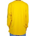Camiseta Rvca Manga Longa Divides Amarelo